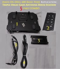 One Havis DS-DELL-400 Basic Port Replication Triple High-Gain Antenna Dock Mount picture