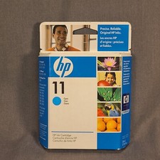 Genuine Hp 11 Cyan Ink Cartridge C4836A EXP 07/2009 Sealed picture