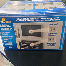 Datacomm In-Wall TV Cable Organizer Kit w/ Power Solution, White Recessed picture