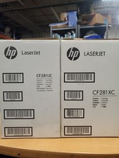 HP CF281XC Black Print Toner Cartridge & HP CF281JC Black Noir  picture