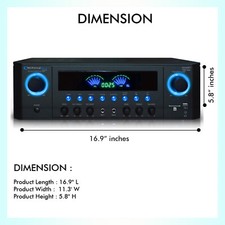 RX45BT Professional Bluetooth Receiver with USB & SD Card Inputs picture