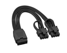 12V HPWR Cable Extension 20cm 16 Pin to Dual 8 Pin PCIe Power Cable for GPU PSU picture