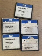 LOT OF 5 PCS. WD SSD-C12MI-3500 SILICONDRIVE 128MB CompactFlash Industrial Grade picture