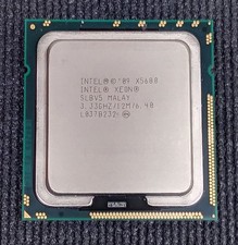 Lot of 2 Intel Xeon X5680 3.33GHz 6-Core 12MB LGA1366 Server CPU SLBV5 Pair picture