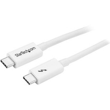 StarTech TBLT3MM2MW 6.6ft (2m) Thunderbolt 3 Cable, 20Gbps, 100W PD picture
