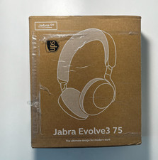 Jabra Evolve3 75 MS Wireless Headset, Black, Bluetooth, Active Noise Cancelling, picture