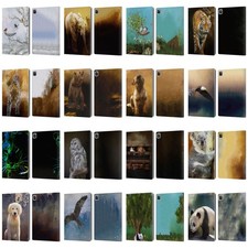 OFFICIAL SIMONE GATTERWE ANIMALS LEATHER BOOK WALLET CASE COVER FOR APPLE iPAD picture
