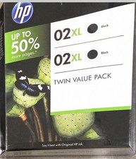HP 02XL High Capacity XL Black Ink Cartridges Twin Value Pack - Exp APR 2013 picture
