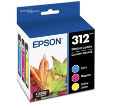 Genuine Epson 312 T312923-S Claria Photo HD Ink Cyan Magenta Yellow XP8500 picture