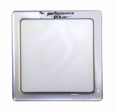 DEMCiflex 140mm Magnetic Fan Dust Filter - PPCS Metallic Silver with White Mesh picture