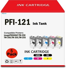 ** NEW SkyPrint Ink | PFI-121 | Black/Color | 5-Pack | Compatible with Canon picture