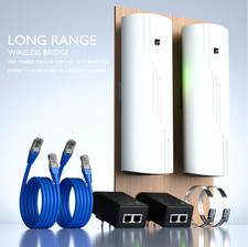 Wireless Bridge Point to Point 5GHz 1000Mbps Outdoor Kit | 2 Units P2P 5Km picture