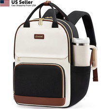 Laptop Backpack for Women 15.6 Travel Work Bag with Tumbler Pocket Teacher Nurse picture