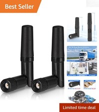 2-Pack Dual Band WiFi Antennas 2.4GHz 5GHz RP-SMA for Stronger Signal Reception picture