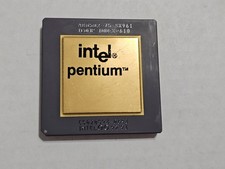 Vintage Intel Pentium 75 MHz Desktop Processor A80502-75 sSpec SX961 picture