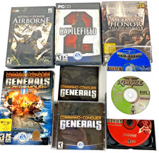 Command & Conquer Medal of Honor Battlefield LOT of Windows PC games CD-ROM picture