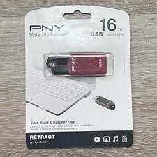 PNY 16 GB Flash Drive (USB 2.0, Compatible with 3.0) NEW / UNUSED picture