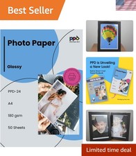 Versatile 50 Sheet Glossy Photo Paper 8.5 x 11 for Inkjet - Durable & Recyclable picture