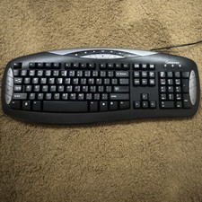 Gateway KB-0401 Wired USB Multimedia Keyboard QWERTY English Black/Silver picture
