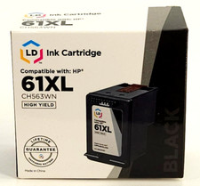 LD Ink Cartridge Desk Jet New Compatible with HP 61XL High Yield Black CH563WN picture