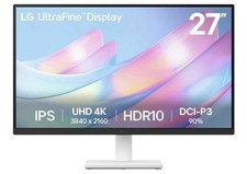 LG UltraFine 27” 4K UHD Monitor 27US500, 3840x2160 Borderless White NEW OPEN BOX picture
