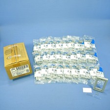 Leviton 41290-SMG Gray 1-Gang 3-Unit MOS Modular Wallplate Cover Frames 25-pack picture