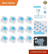 12 Pieces Blue Mechanical Keyboard Switches, 3 Pin Pre-Lubricated Clicky Key ... picture