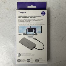 Tragus USB-C 4K Dual Monitor Travel Dock W 100W Power Pass-Thru - New picture