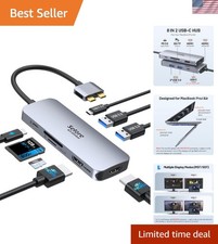 Lightweight USB-C Dual HDMI Docking Station - Expand Your MacBook Connectivity picture