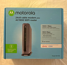Motorola MG7700 24x8 Cable Modem WiFi Router Combo AC1900 Dual-Band DOCSIS 3.0 picture