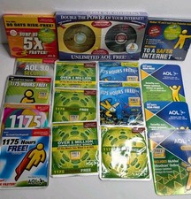 Vintage AOL AMERICA ONLINE Internet Install Discs Lot of 16 Sealed picture