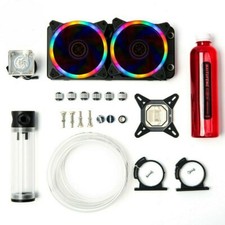 P Liquid Water ooling Kit 240mm Radiator Pump Reservoir PU Blok Tube  Lot picture