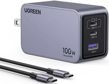 UGREEN - Nexode Pro 100W USB-C Charger Set, PPS 3-Port Compact Foldable GaN C... picture