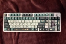 Brand New AULA F99 Pro Mechanical Keyboard – Slytherin Harry Potter Keycap Set picture