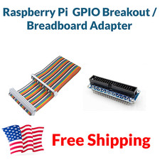 Raspberry Pi 2 3 GPIO Breakout Expansion Board + 40 pin Cable Breadboard Adapter picture