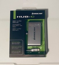 IOGEAR USB-C to 4 Port USB-A Hub with Power Delivery Pass-Thru #GUH3C4PD picture