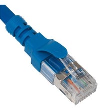 ICC ICCICPCSX01BL Cat6A U FTP 1 Ft Ethernet Patch Cable Blue 10 Pack picture