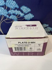 10-PACK Wirepath 2-Port Standard Keystone Wall Plates Plate-2-WH White picture