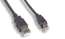 USB 2.0 COMPUTER Cable TYPE A to TYPE B Black 10FT picture