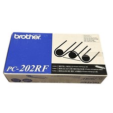 Genuine Brother PC202RF / PC-202RF 2-Pack Thermal Transfer Refill Rolls picture