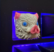 Inosuke Anime Demon Slayer: Kimetsu no Yaiba Keycap For MX Keyboard 1pcs Gift picture