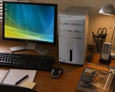 🍊Retro 2007 Dell Inspiron 530 Intel Core 2 Duo E4500  3GB RAM 80GB HDD WORKS picture