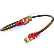 Boahcken Cat 8 Ethernet Cable 1.5 ft,1.5ft 6ft 10ft 20ft CAT8-1.5FT, Black picture