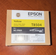 Epson Genuine T8504 YellowInk Cartridge 80ml UltraChrome HD for SC-P800 exp 2020 picture