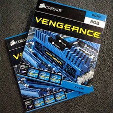 Corsair Vengeance DDR3 16GB (4GBx2x2) Memory OC, Used, Windows & Memtest OK picture