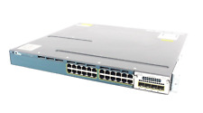 Cisco Catalyst C3560X Series WS-C3560-X-24P-S 24-Port PoE Switch w/ 2 PSU's (BH) picture