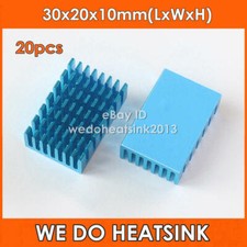 20pcs Aluminum DIP IC CPU Chip 30x20x10mm Heat Sink Blue Anodize Radiator picture