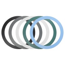 5Pcs Adapter Ring, Wireless Charger, Black/Grey/White/Sky Blue/Green picture