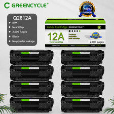 8PK Q2612A 12A Toner Compatible with HP LaserJet 1010 1012 1015 1020 1022 1022n picture