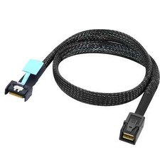 PCIE Gen5 Slimline SFF-8654 MCIO 4X 38P to SAS HD SFF-8643 server adapter Cable picture